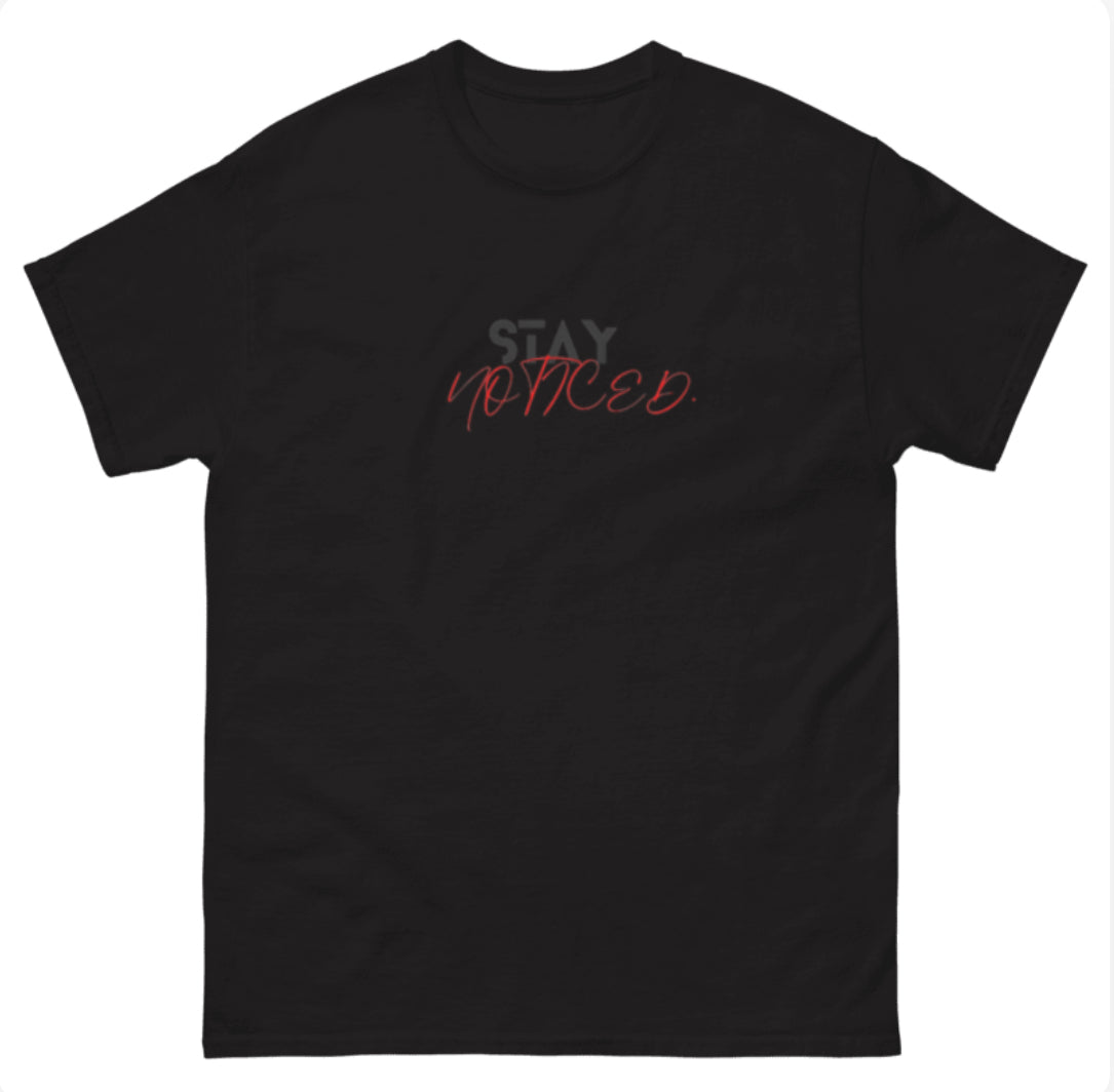 STAYNOTICED. Mens Classic Tee