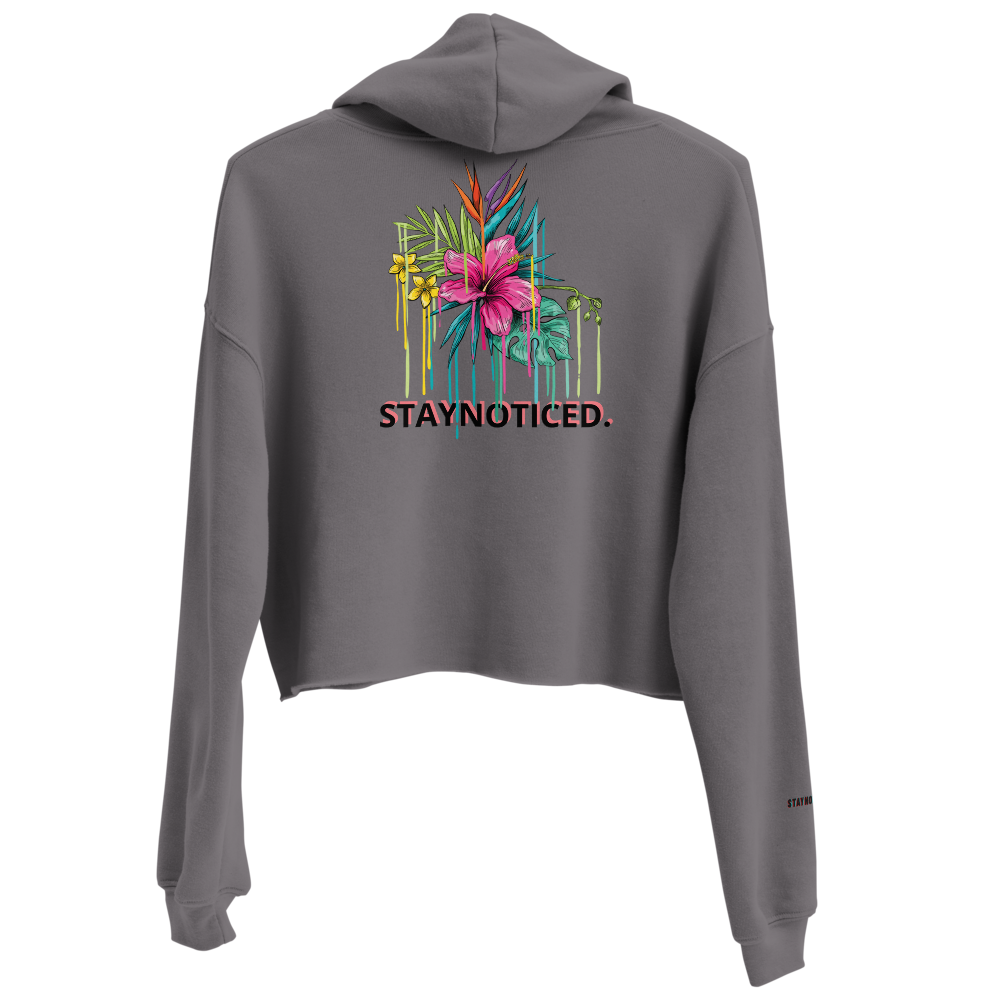 STAYNOTICED.FleurMelt Crop Hoodie
